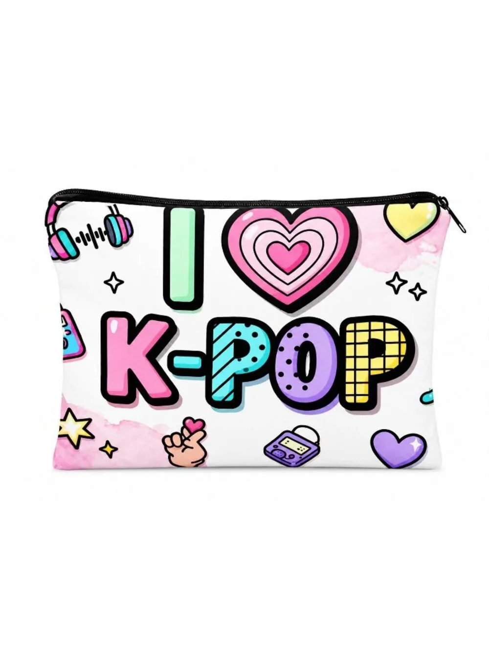 K-Pop Cosmetic Bag 8.5” x 6”